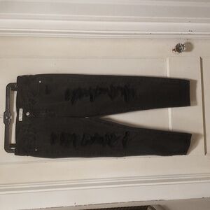 Abercrombie & Fitch Fade Black Distressed Jeans 27